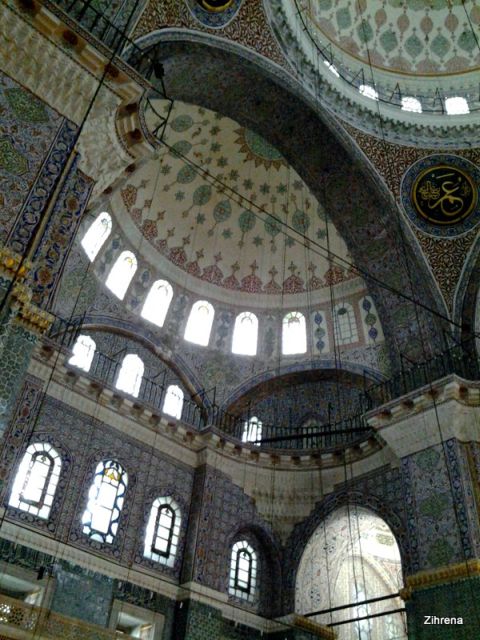 Inside the New Mosque, Istanbul
